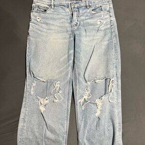 Distressed Light Blue Women's Jeans